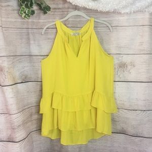 Rose and Olive Bright Yellow Tank